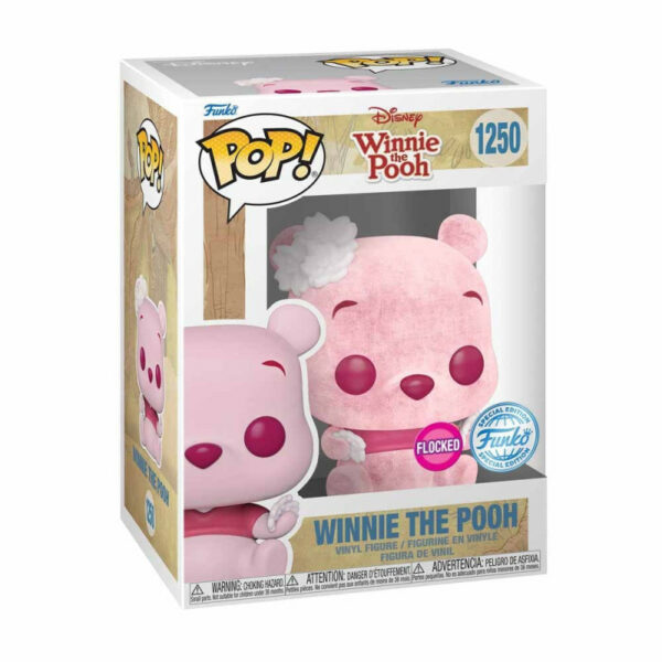 DISNEY WINNIE THE POOH - POP FUNKO VINYL FIGURE 1250 CHERRY POOH (FLOCKED) 9CM